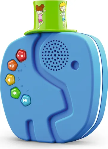TechniSat TECHNIFANT - Audioplayer und Bluetooth-Lautsprecher für Kinder, inkl. Nachtlicht und 10 Std. Akku-Laufzeit, ideal für unterwegs