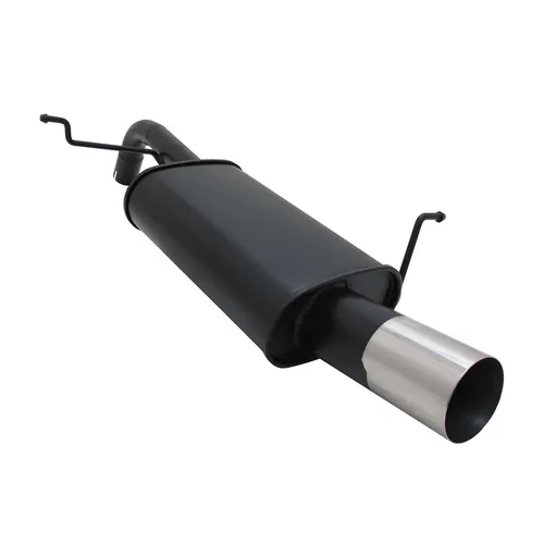 Novus Sportauspuff für Ford Fiesta MK7 JA8 1.25 1.4 TDCI - 1x90 RL-Design mit ABE - Auspuffrohre & -endrohre, rostfreier Edelstahl für langlebige Leistung und einfache Installation mit ABE.