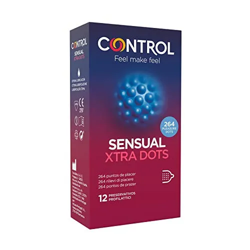 CONTROL Sensual Xtra Dots Kondome, 12 Stück, 50 g, 00010364000000