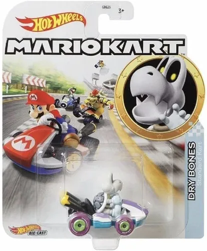 Dry Bones Hot Wheels Mario Kart 1:64 Die-Cast - Spielzeugauto Sammelfigur
