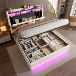 Moderne weiße Kommode mit 6 Schubladen
