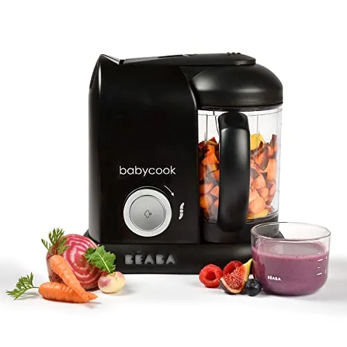 BÉABA Babycook Solo - 4 in 1 Babynahrungszubereiter - Universal-Küchenmaschine für Babykost, dampfgart in nur 15 Minuten und bewahrt Nährstoffe für gesunde Mahlzeiten.