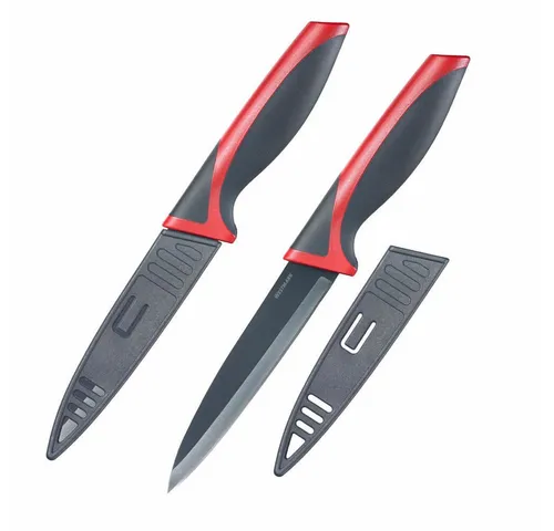 WESTMARK Allzweckmesser 2 Stück, Klingenlänge: je 12 cm, mit Klingenschutz, Allzweck-/Gemüseme