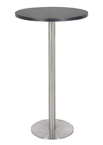 SixBros. Barstehtisch Schwarz Rund 60x60x105 M-BT105H/8414