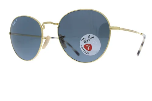 RAY-BAN DAVID Arista / Dark Blue Polarized RB3582 001/3R 53 - Stilvolle Sonnenbrille - Hochwertige Unisex Sonnenbrille mit polarisierten Gläsern in Blau und elegantem goldenen Rahmen. Perfekt für sonnige Tage und stilvolle Auftritte.