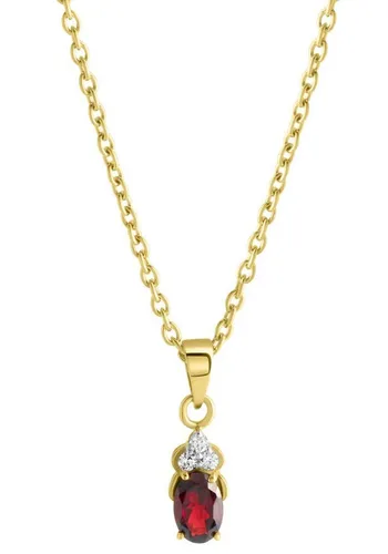 Firetti Kette mit Anhänger aus Silber 925 in rot von Firetti