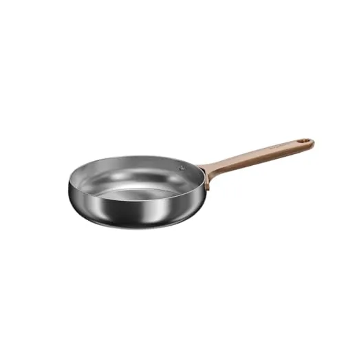 Berghoff Home Edelstahl Pfanne 20cm – ohne PFAS – Universalpfanne für alle Herdarten – Pfanne Induktion geeignet – Bratpfanne Rose Gold - frying pan