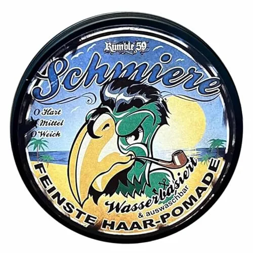 Rumble59 Schmiere Pomade Härtegrad mittel 250 ml in grün von rumble59