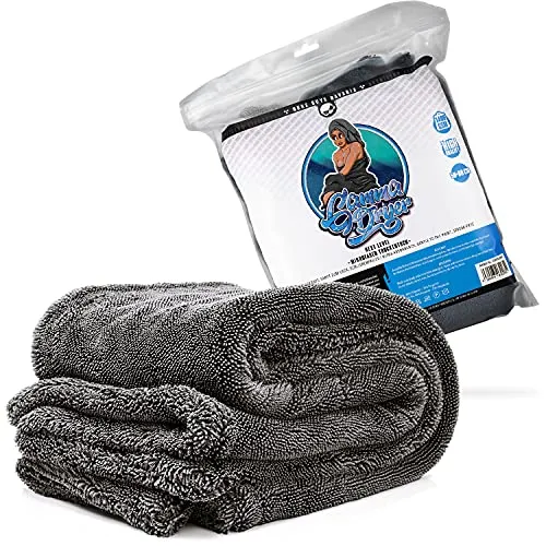 Nuke Guys Mikrofaser für eine professionelle Autopflege - Premium Microfaser für Autowäsche Autopflege (Gamma Dryer Trockentuch 50x80cm 1400GSM)
