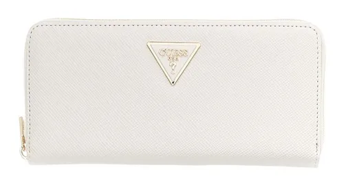 Guess Geldbörse Large Zip Around Wallet in weiß von GUESS