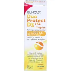 Eunova DuoProtect Vitamin D3+K2 1000IE/50UG