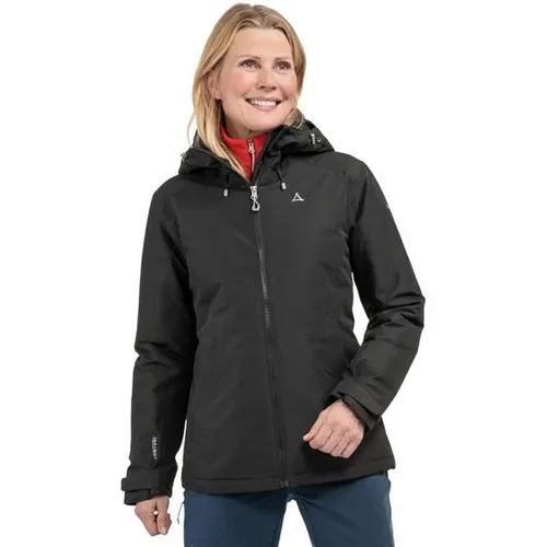 Schöffel Damen Ins Jacket Style Wildkar WMS, wetterfeste Outdoorjacke - Funktionsjacken, atmungsaktive und wasserdichte 2-Wege-Stretch Jacke mit verstellbarer Kapuze, ideal für wechselhaftes Wetter beim Wandern.