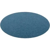 Snapstyle Kunstrasen Rasenteppich Kingston Blau Rund - Gartenverzierungen, wetterfest und mit Noppen für optimale Drainage – ideal für eine grüne Oase auf Balkon oder Terrasse.