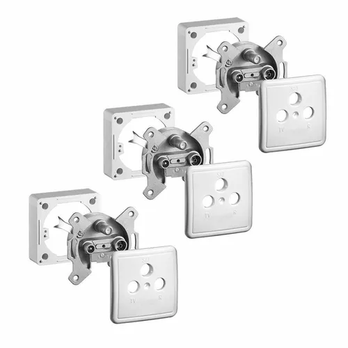 Satdose Antennedose 3 fach HD digital Enddose Sat Dose TV 4K Auf Unterputz 3