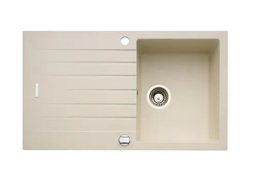 Naber Einbauspüle Angola 100 - Sanitäranlagen & Zubehör: Hochwertige Granitspüle in Magnolia, reversibel und inklusive Abtropfschale – ideal für moderne Küchen.