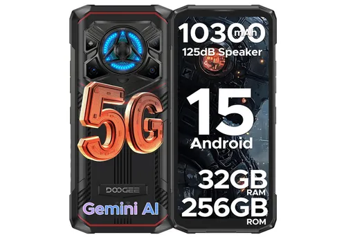 DOOGEE BLADE 20 PLAY AI 5G – Leistungsstarkes Android 15 Smartphone mit 125dB Lautsprecher - Erlebe beeindruckenden Sound mit dem 125dB Lautsprecher des DOOGEE BLADE 20 PLAY AI 5G. Mit 256 GB Speicher und 10.300 mAh Akku ist es ideal für Multimedia und lange Nutzung.