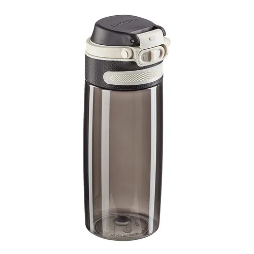 Leifheit Trinkflasche Flip 550ml Tritan schwarz bruchsichere Tritanflasche