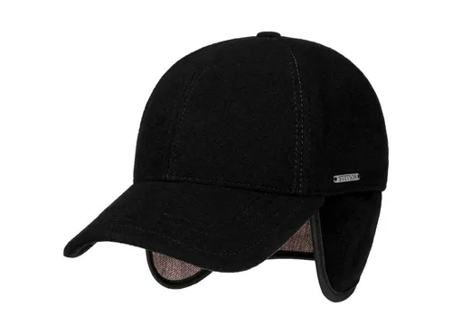 Stetson VABY Baseball Cap mit Ohrenklappen - Hochwertige Wolle und Kaschmir, ideal für kalte Tage und bietet zusätzlichen Ohrenschutz.