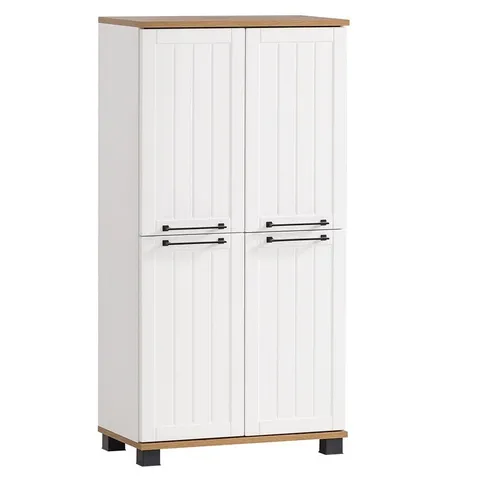 Lomadox Badschrank in Landhaus-Optik