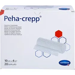 Peha Crepp Fixierbinde 10 cm x 4 m - 20 St - Kompressen & Verbände, flexible Fixierbinde für sicheren Halt von Verbänden und Wundauflagen.