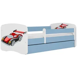 Raumhirsch Furniture Kinderbett Rennwagen, Blau, 90x160 cm