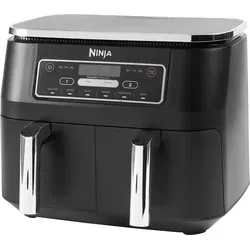 Produktbild Schwarze Ninja Af300Eu Zweistufige Fettfreie Friteuse Mit 2 Körben, 7,6L - Schwarz