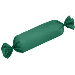 Traumschlaf Uni Mako-Satin Kissenbezüge 2er Set 2x Nackenrollenbezug 15x40 cm | dunkelgrün - grün
