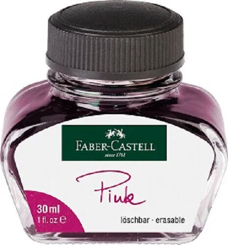 Faber-Castell 149856 Tintenglas pink (löschbar!) / 30ml