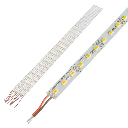 CLE 1m LED Platine Streifen 12V DC 20W 3000K 72 LED Alu engstrahlend teilbar