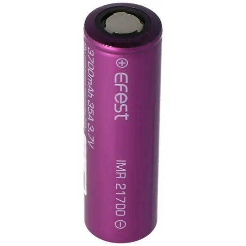 Efest IMR21700 - 3700mAh Li-Ion-Akku, 3,6V - 3,7V min. 3630mAh typ. 3700mAh maximal 30A Stromabgabe (Flat Top), 21,6mm x 70,1mm EPIMR21700-3700-OB