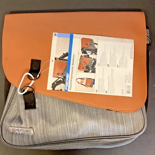 Fischer Business Gepäckträger-Tasche Notebook-Fach Fahrrad Seiten-Tasche 1-Fach