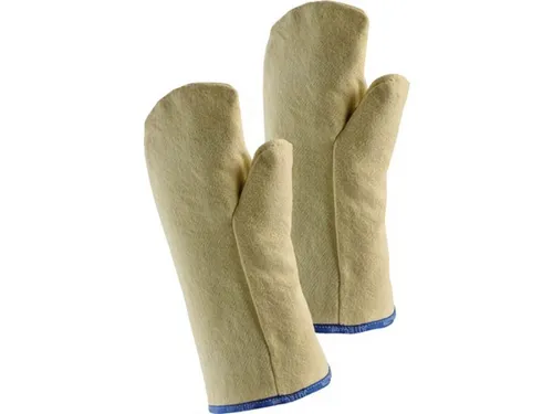Jutec Hitzeschutzhandschuhe Fauster - Universell einsetzbar - Arbeitshandschuhe aus hitzebeständigem Aramid, ideal für Gießereien und Ofenbau. Schützen Sie Ihre Hände bis 500 °C mit doppelter Isolierung und beidseitiger Verwendung.