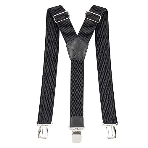 Pejoye Hosenträger für Herren Breit 4 cm Y Förmige mit Extra Starken Metall Clips Durable Elastic Verstellbare Einheitsgröße für Männer und Damen