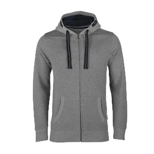 HRM Herren Kapuzenpullover Grau-meliert XL von HRM