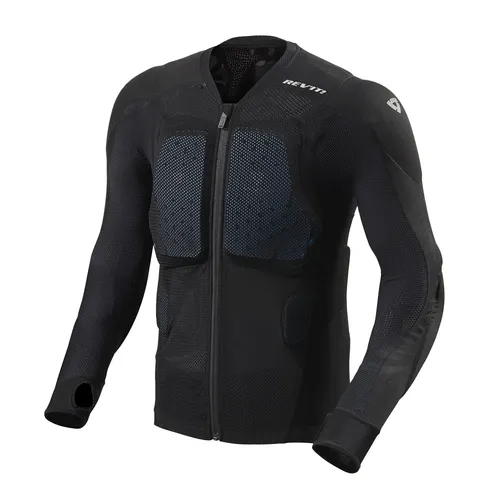 Revit Proteus Motocross Protektorenjacke, schwarz, XL - Schutzjacke für Motocross mit erstklassiger Belüftung und CE-zertifizierten Protektoren, ideal für Sicherheit und Komfort auf der Strecke.