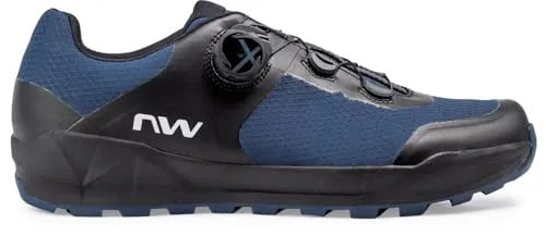 Northwave Corsair 2 Deep Blue/Black 45 - Vielseitige Fahrradschuhe für Herren - Fahrradschuhe mit innovativer Damp Evo-Sohle für optimalen Grip und Komfort beim Radfahren, Mountainbiken und Wandern. Atmungsaktives Material und präziser SLW3-Drehverschluss für individuelle Anpassung.