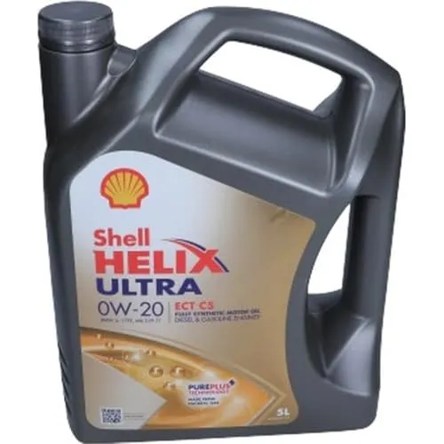 Shell Motoröl Helix Ultra ECT C5 0W-20 - Hochleistungs-Motoröl für modernen Fahrzeugmotor, optimiert für Kraftstoffeinsparung und Motorreinigung, ideal für Benzin- und Dieselaggregate.