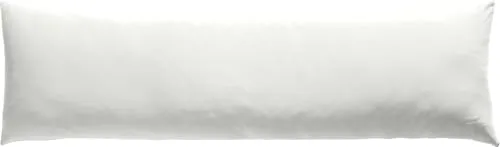 REDBEST Seitenschläferkissenbezug Single- Jersey San Francisco, weiß Größe 40x140 - weiche Qualität, bügelfrei, praktischer Reißverschluss, 100% Baumwolle