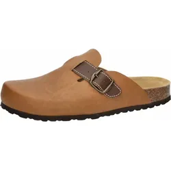 Lico Clog Bioline Style Clog in Braun - Größe 42 EU - Bequeme Hausschuhe mit Schnallenverschluss, aus hochwertigem Synthetik und Leder, ideal für Zuhause oder entspannte Stunden.