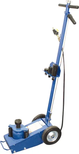 BGS Lufthydraulischer Wagenheber 22 t - Fahrbar - Wagenheber mit 120 mm Kolbenhub und 4 Aufsätzen für verschiedene Höhen. Ideal für professionelle Werkstätten und sicheres Arbeiten.