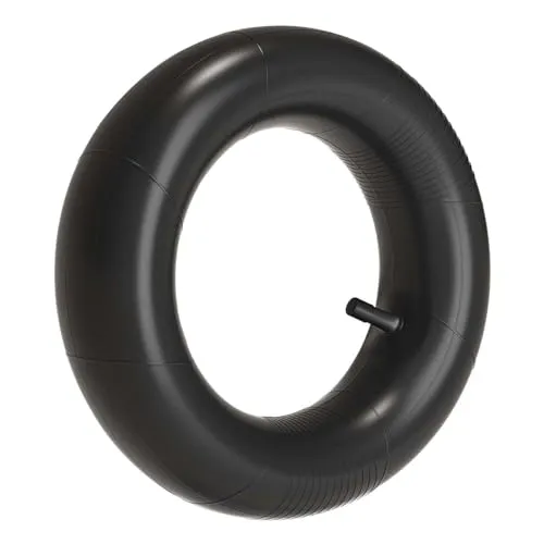 Wiltec Schlauch für Rasenmäherreifen 11x4.00-4 mit geradem Ventil zur Selbstmontage