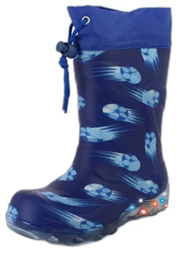 Beck Jungen Fußball Schneestiefel, Blau, 25 EU - Stiefel für Jungen, wetterfest und ideal für winterliche Fußballspiele.