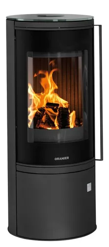 Oranier Kaminofen Arena 2.0 schwarz mit Glas 7 KW - Kaminofen von Oranier, 7 KW Leistung, elegantes Design mit Glasfront für gemütliche Wärme und stilvolle Akzente in Ihrem Wohnraum.