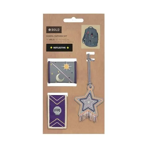 LÄSSIG Mehrfarbig Unisex Kinder Reisezubehör- Gepäckanhänger Patches