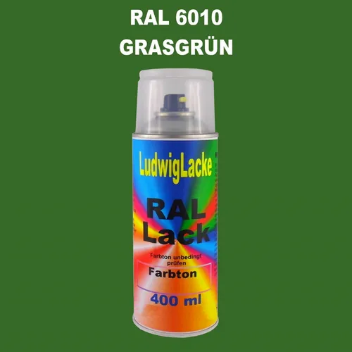 Ral Spraydose Seidenmatt 6010 Grasgrün 400ml  Buntlack Decolack Lackspray Rallac