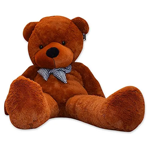 TE-Trend Riesen Plüschbär XXL 200cm Dunkelbraun - Flauschiges Kuscheltier - Stofftiere & Teddybären – XXL Größe, waschbar und EN71-zertifiziert, ideal als Geschenk für Kinder und Erwachsene, der perfekte Kuschelfreund!