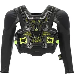 Acerbis Specktrum Protektorenjacke Kinder Level-2 - Schwarz/Gelb - S/M - Protektorenjacke für Kinder mit innovativem Design, kombiniert leichten Schutz und hohe Atmungsaktivität. Zertifizierte Sicherheit nach EN 1621-3 Level-2, ideal für den aktiven Einsatz.