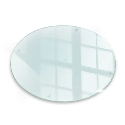 Tulup Schneidebrett Durchmesser 30 cm Robuste Gehärtetem Glas Für küche Transparent