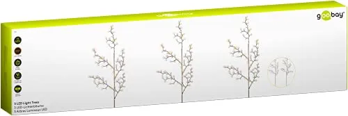 3er-Set Lichterbäume mit 75 LEDs