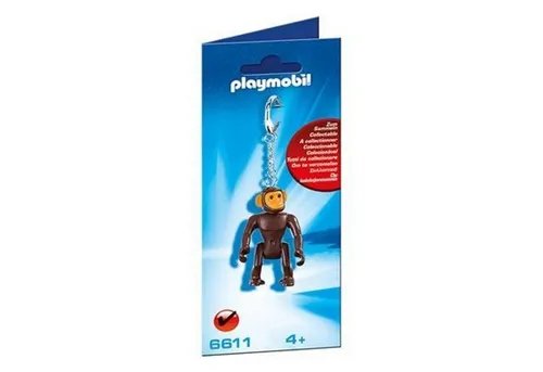 Playmobil 6611 - Schlüsselanhänger Schimpanse, niedliches Accessoire für Schlüsselbund und Rucksack, geeignet ab 4 Jahren
